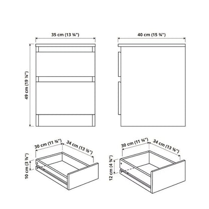 SHADOW™ - Chest of 2 Drawers